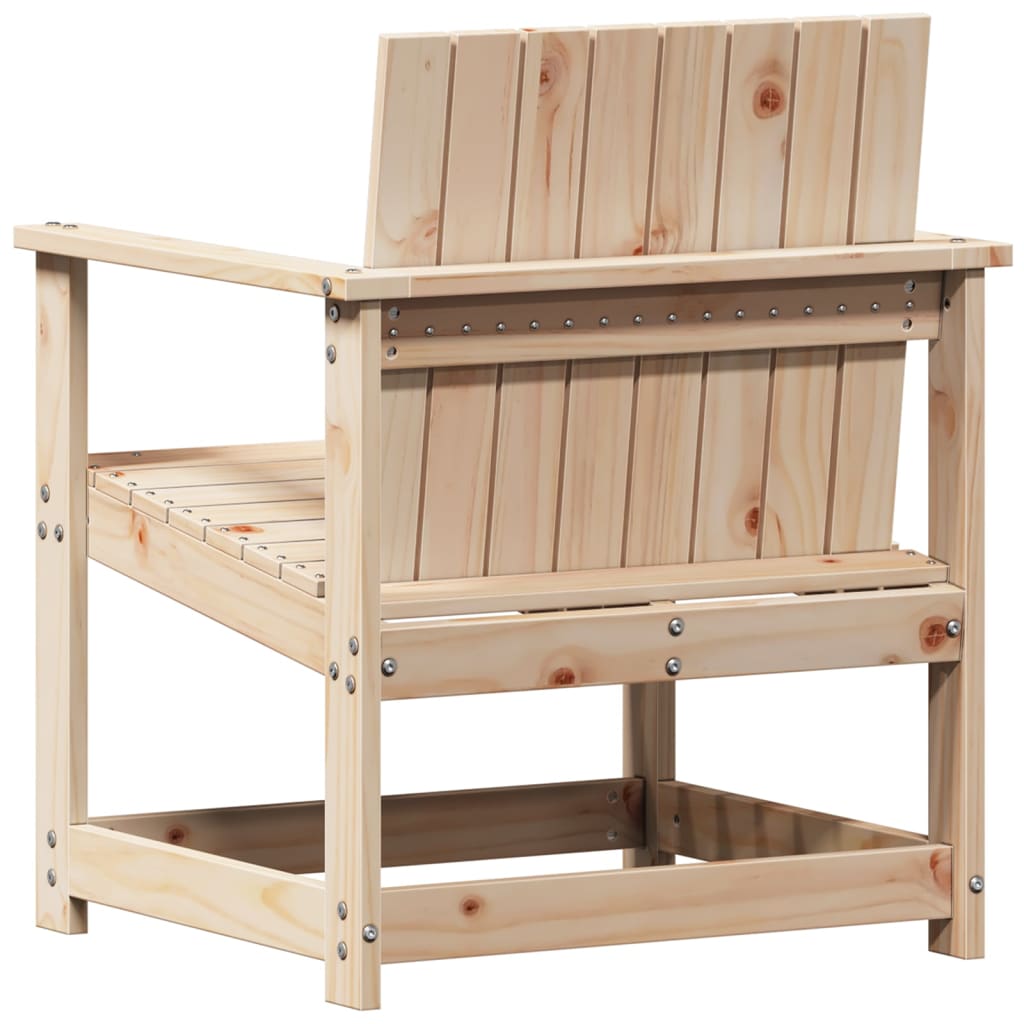 Conjunto de Jardim - 2 Poltronas e 1 Mesa - Madeira de Pinho Maciça