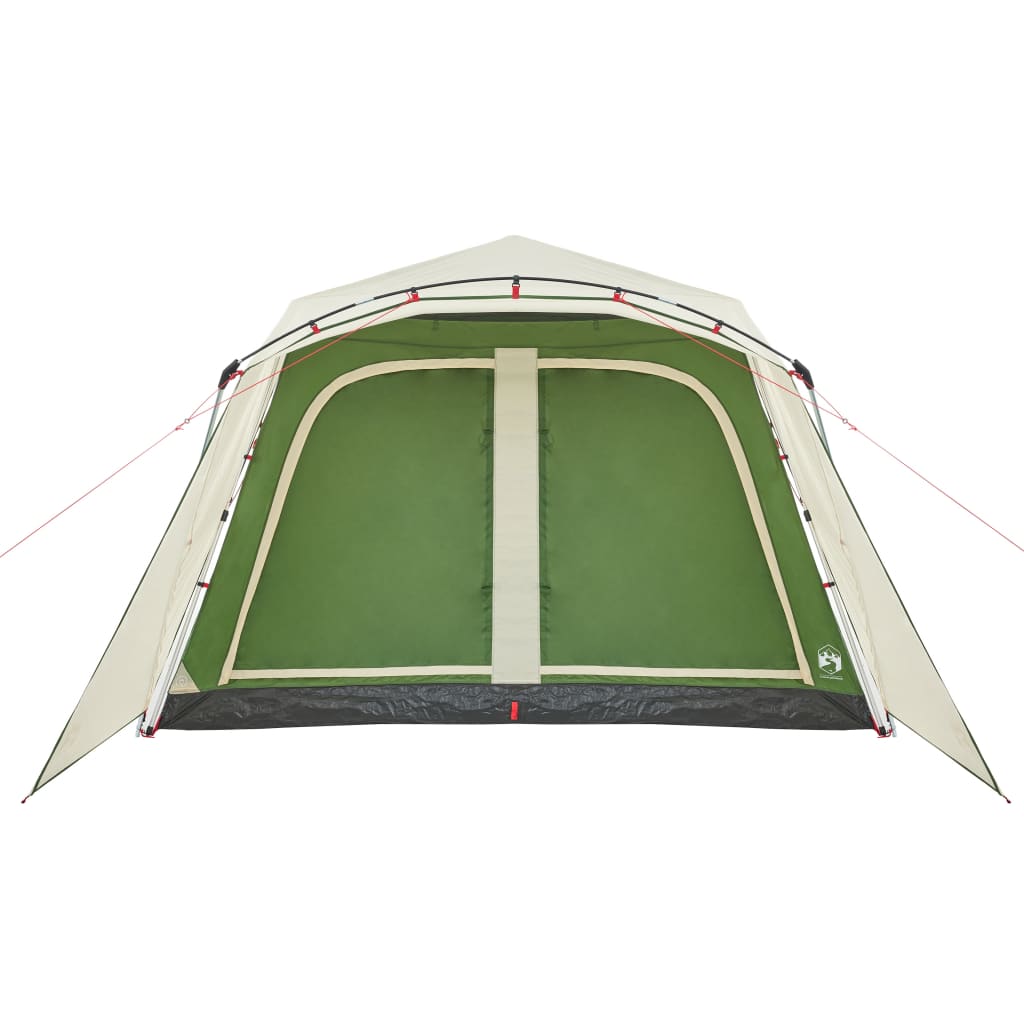 Tenda familiar c/ alpendre 9 pessoas libertação rápida verde