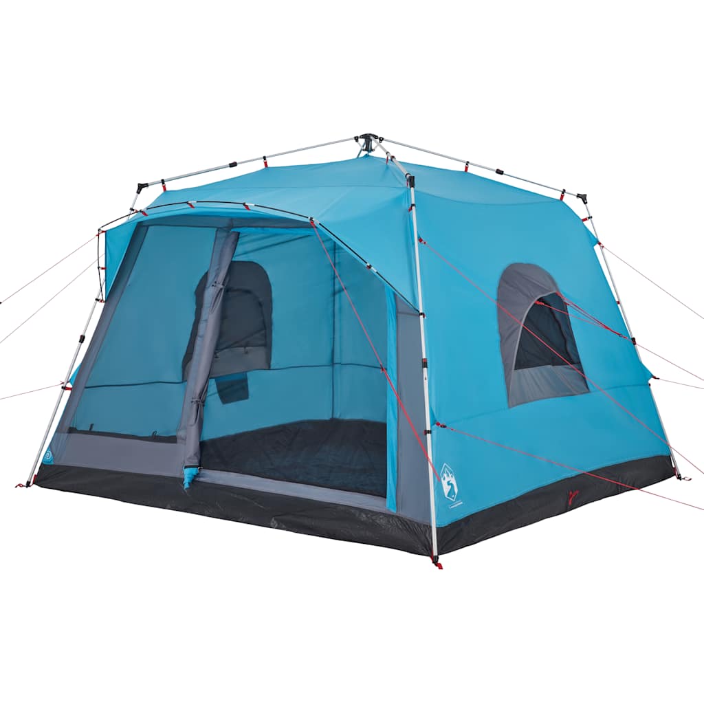 Tenda familiar cabana 7 pessoas libertação rápida azul