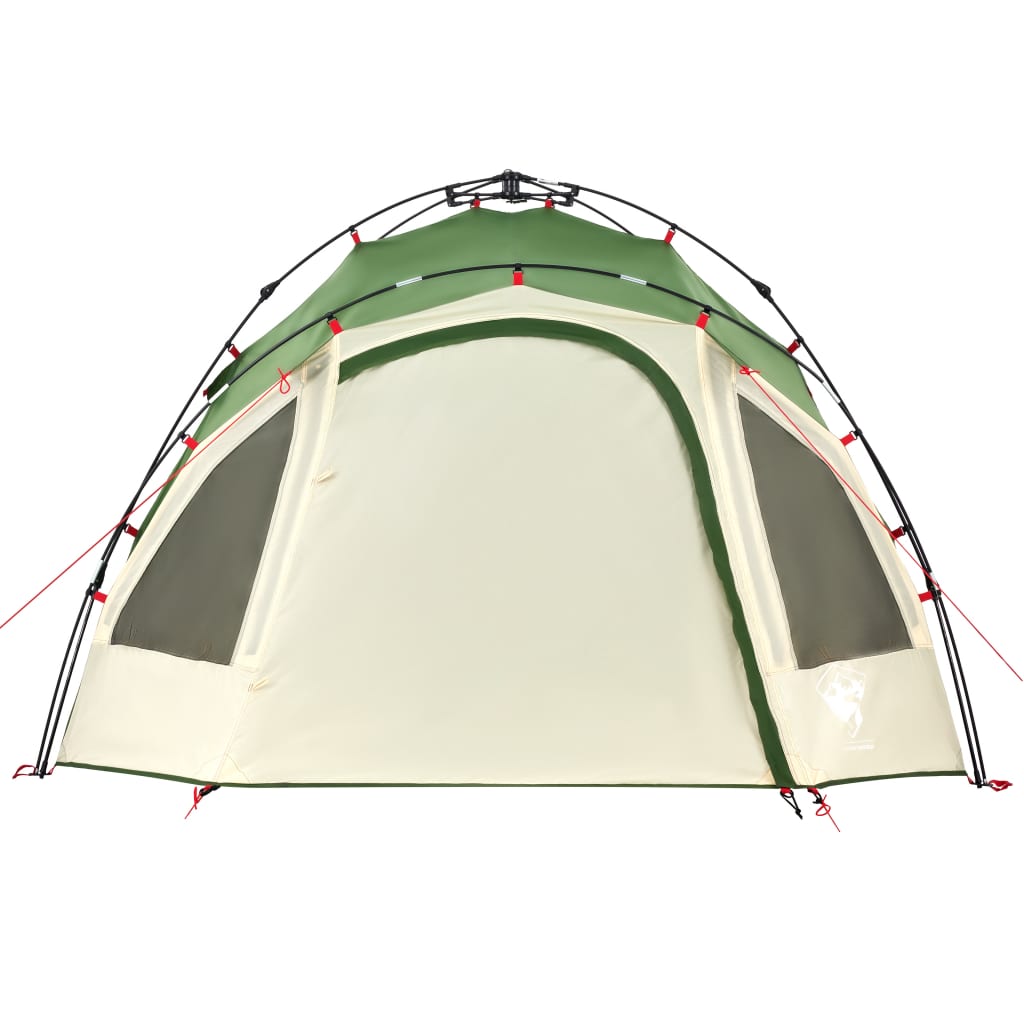 Tenda de campismo cúpula para 3 pessoas libertação rápida verde