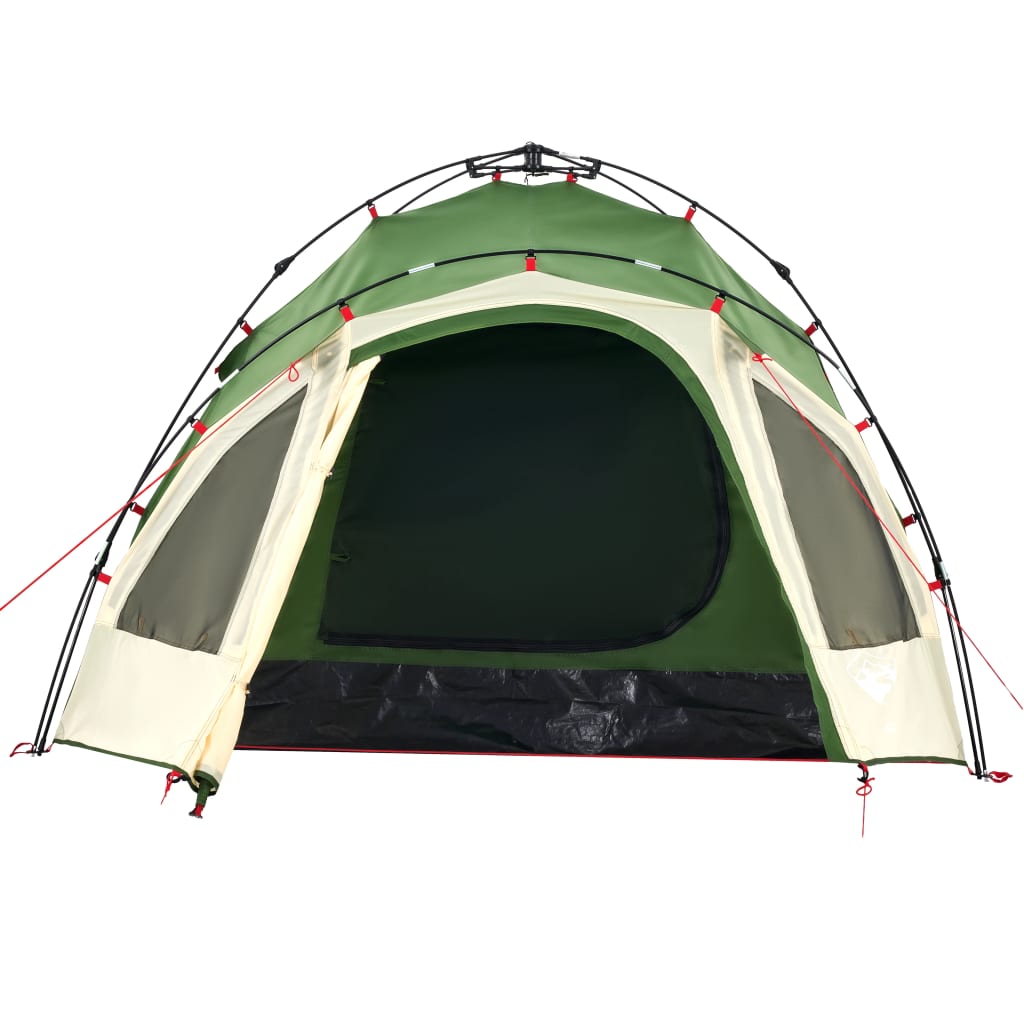 Tenda de campismo cúpula para 3 pessoas libertação rápida verde