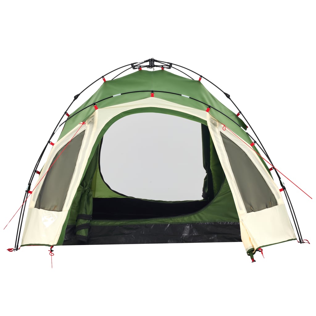 Tenda de campismo cúpula para 3 pessoas libertação rápida verde