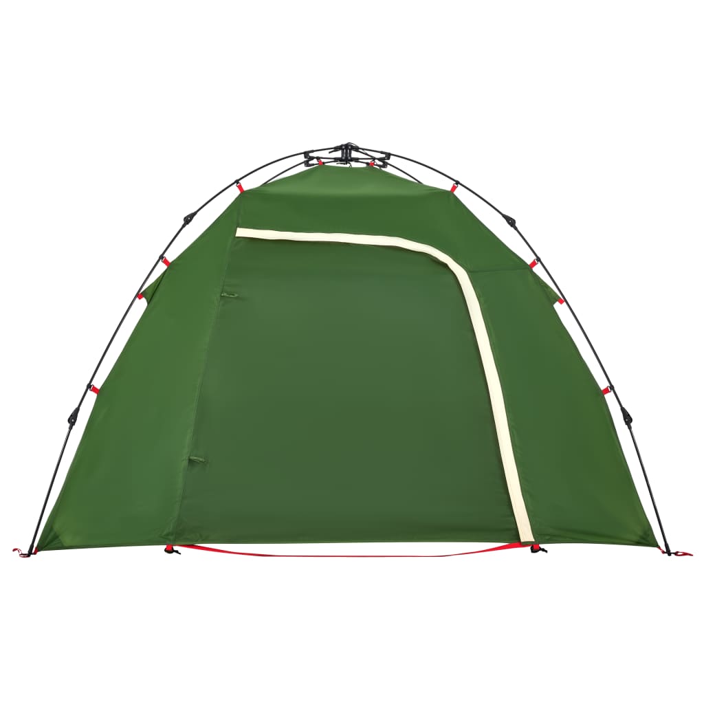 Tenda de campismo cúpula para 3 pessoas libertação rápida verde