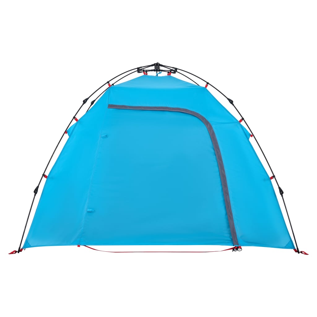 Tenda de campismo cúpula para 3 pessoas libertação rápida azul