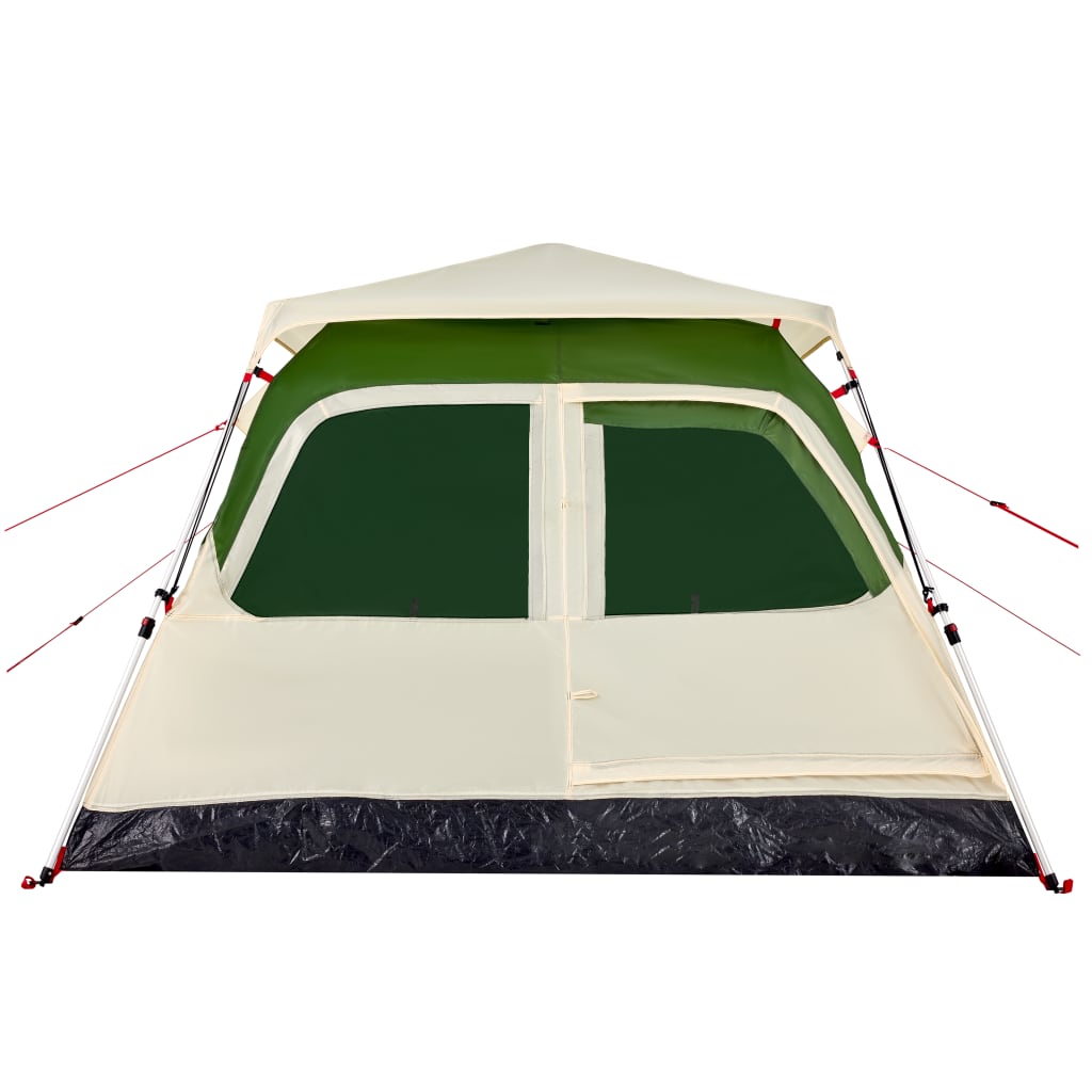 Tenda de campismo cúpula para 4 pessoas libertação rápida verde