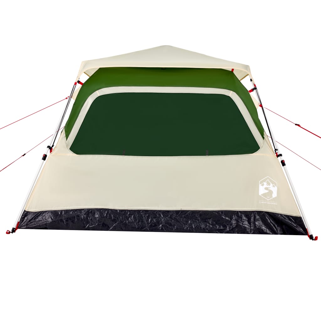 Tenda de campismo cúpula para 4 pessoas libertação rápida verde