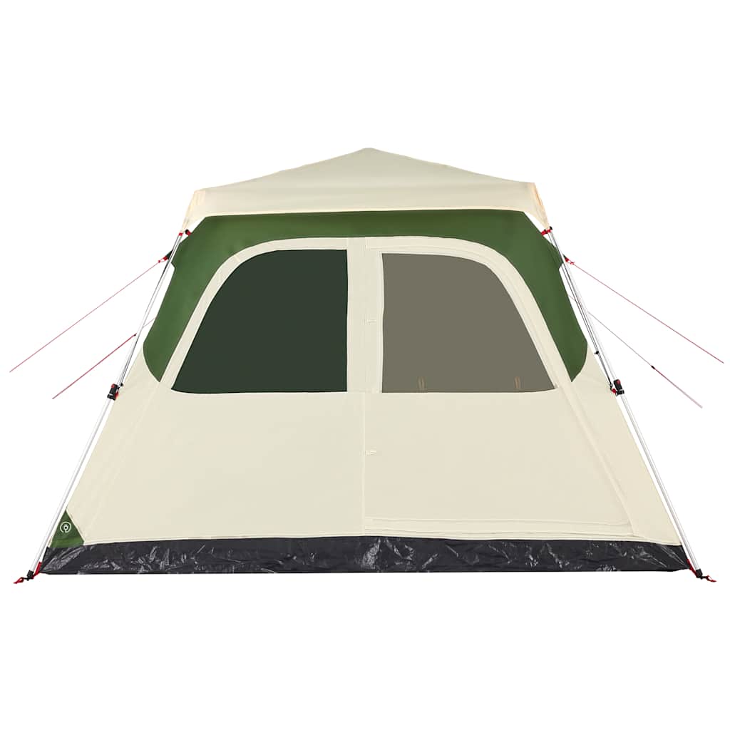 Tenda familiar cúpula para 6 pessoas libertação rápida verde