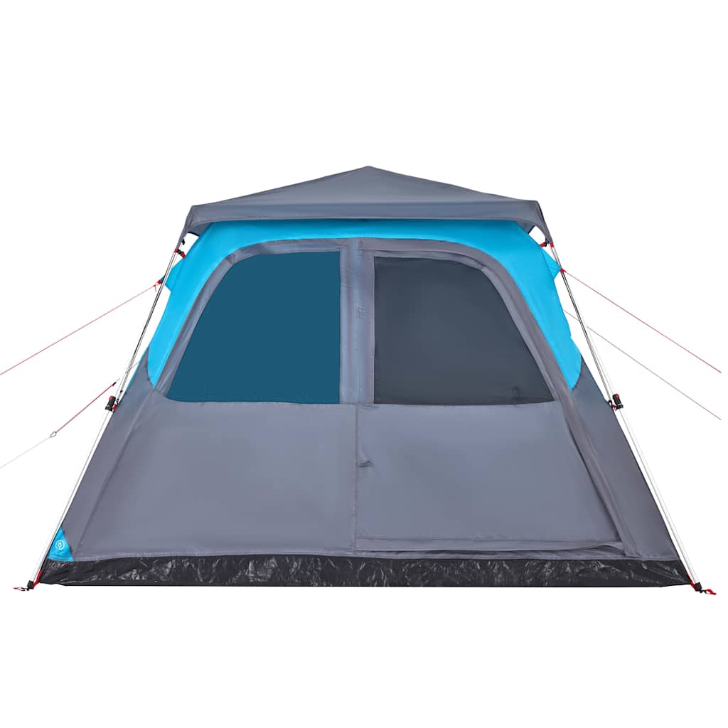 Tenda familiar cúpula para 6 pessoas libertação rápida azul