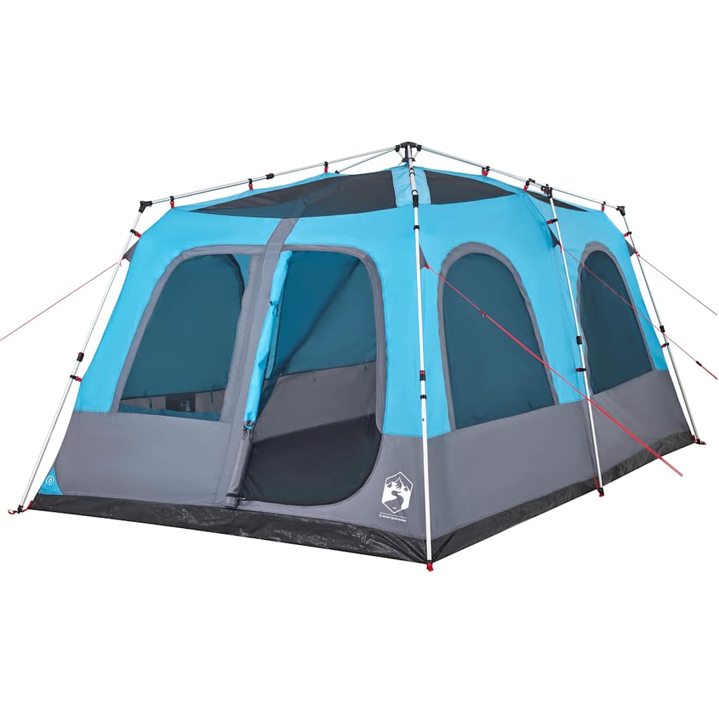 Tenda familiar cúpula para 8 pessoas libertação rápida azul
