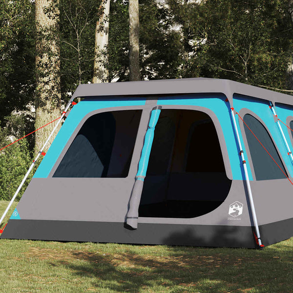 Tenda familiar cúpula para 8 pessoas libertação rápida azul