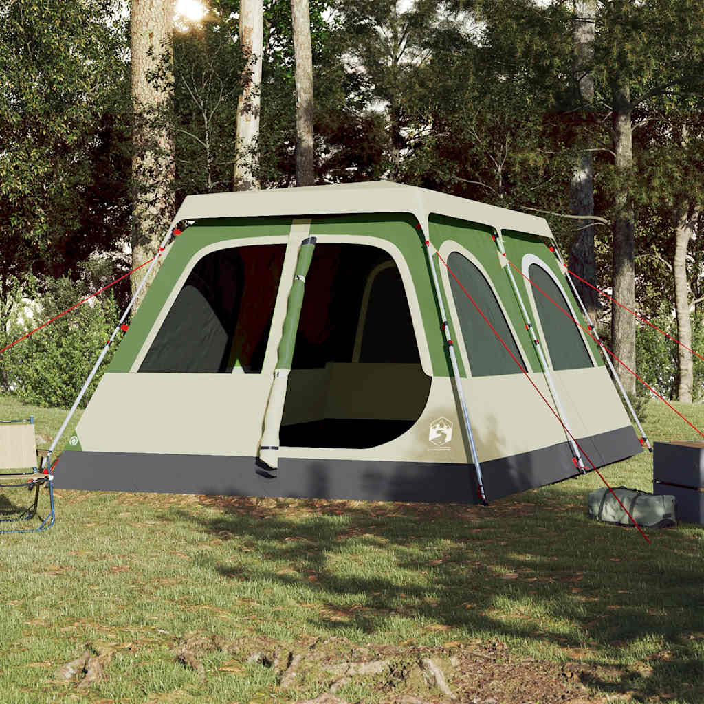 Tenda familiar cúpula para 10 pessoas libertação rápida verde