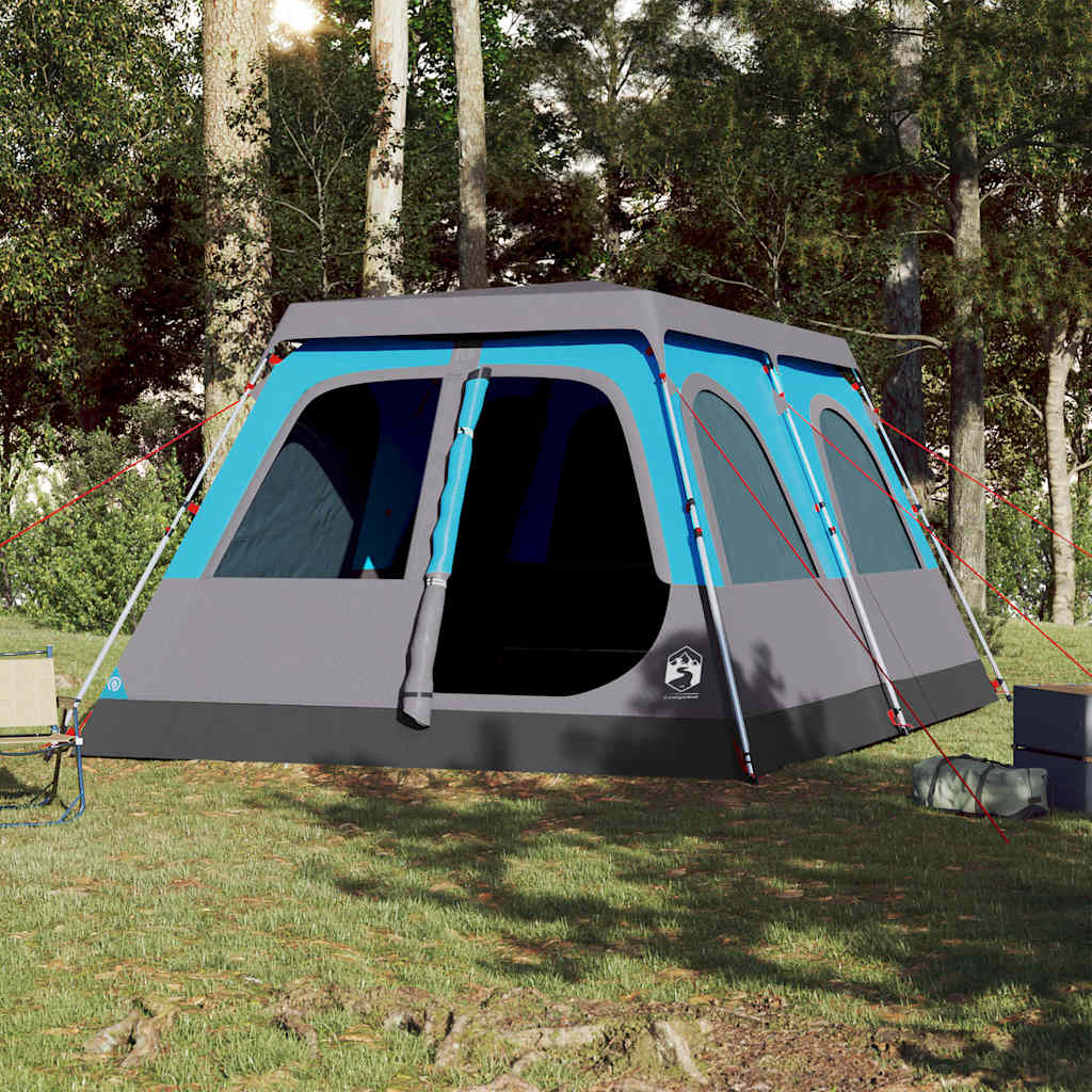 Tenda familiar cúpula para 10 pessoas libertação rápida azul