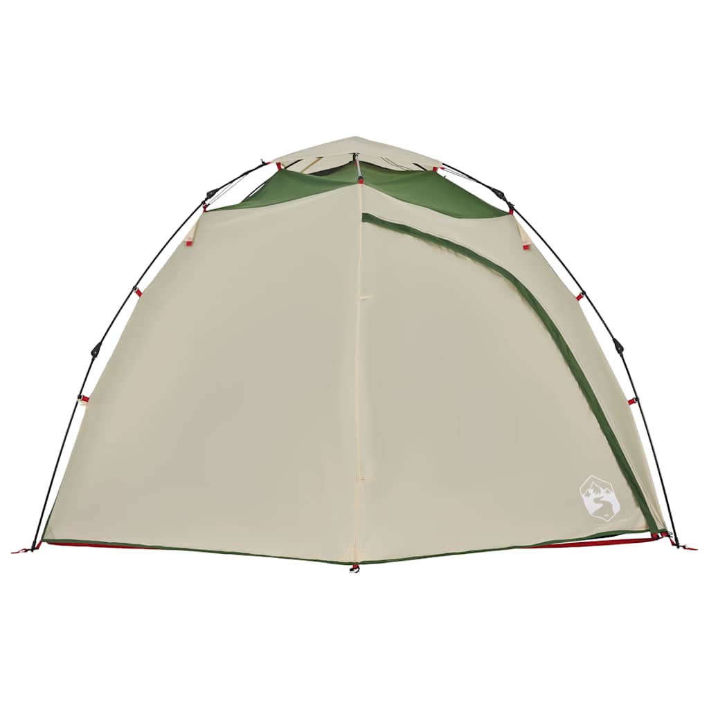 Tenda de campismo cúpula para 4 pessoas libertação rápida verde