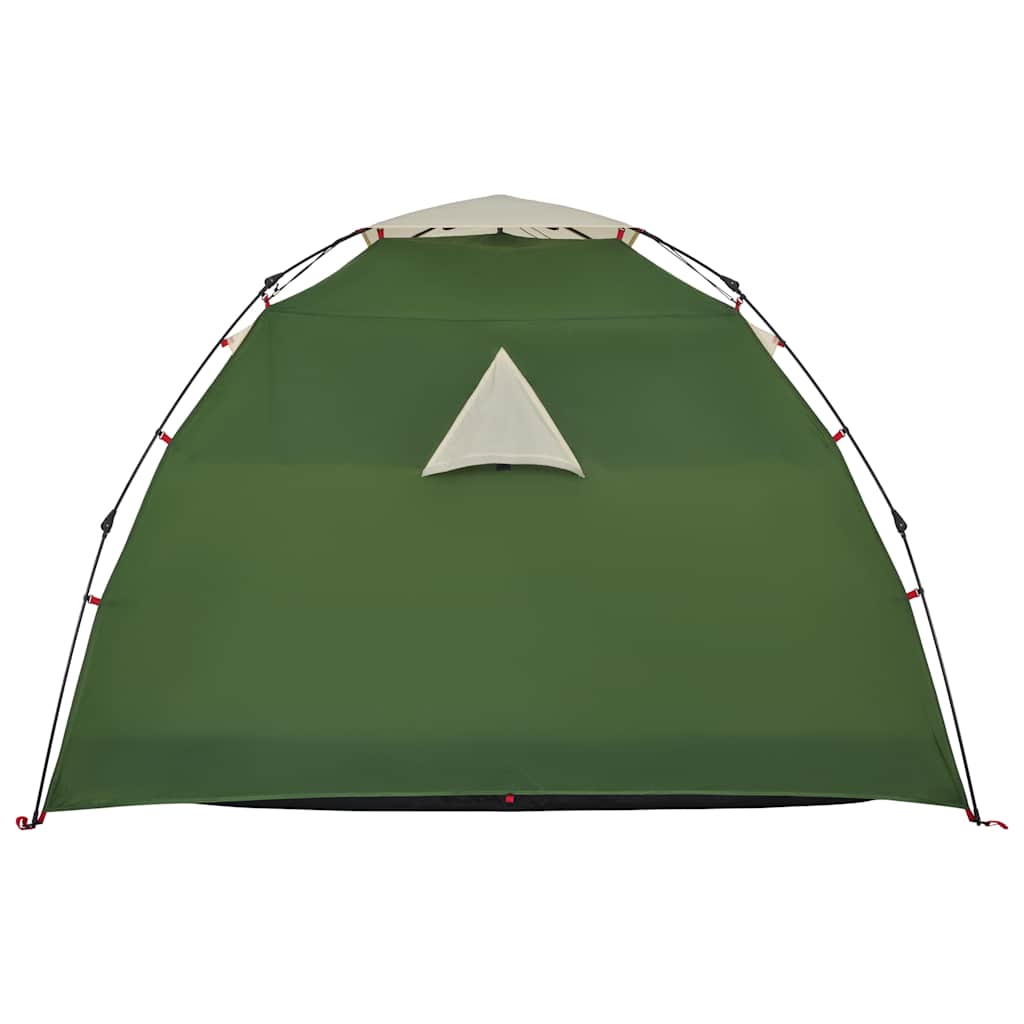 Tenda de campismo cúpula para 4 pessoas libertação rápida verde