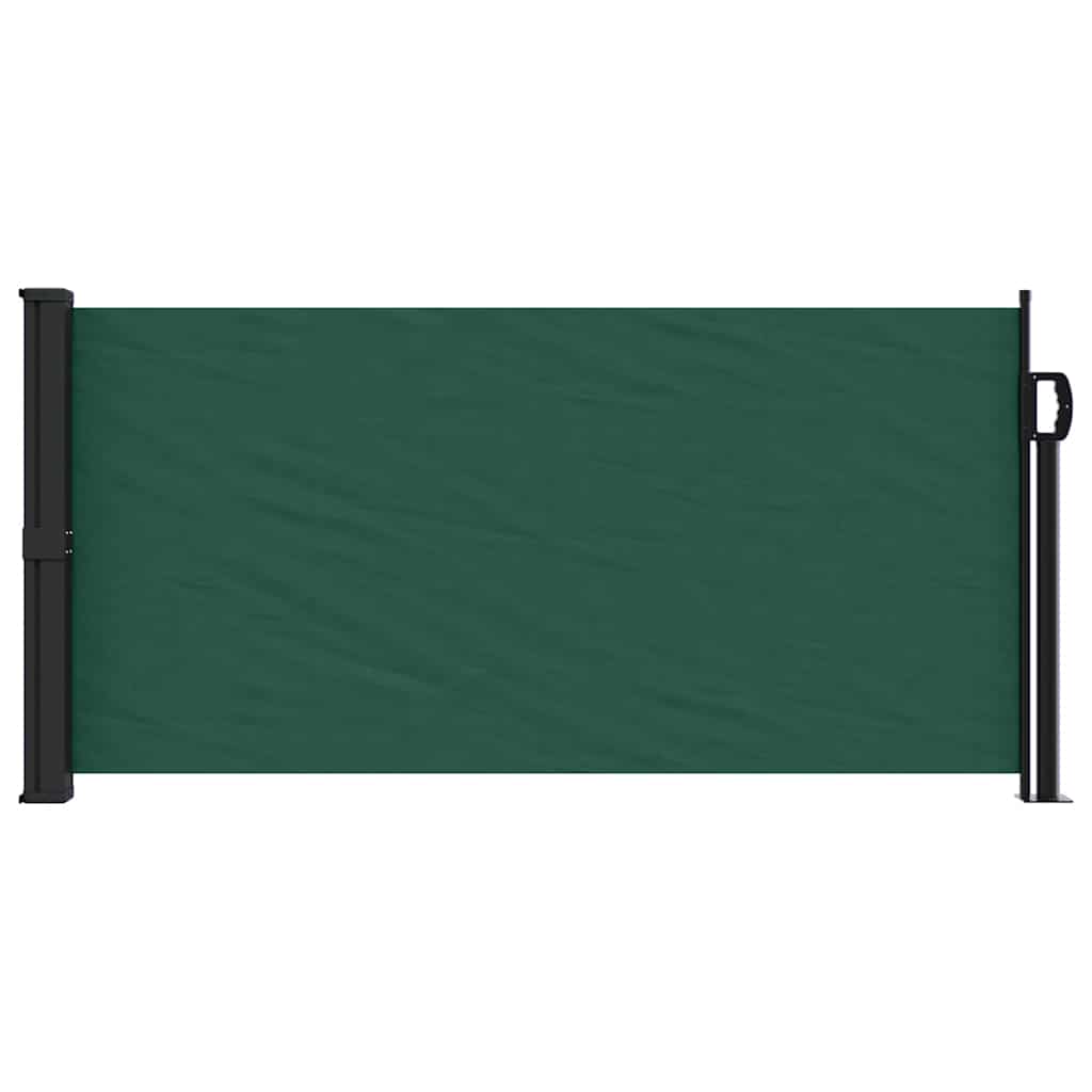 Toldo lateral retrátil 100x300 cm verde-escuro