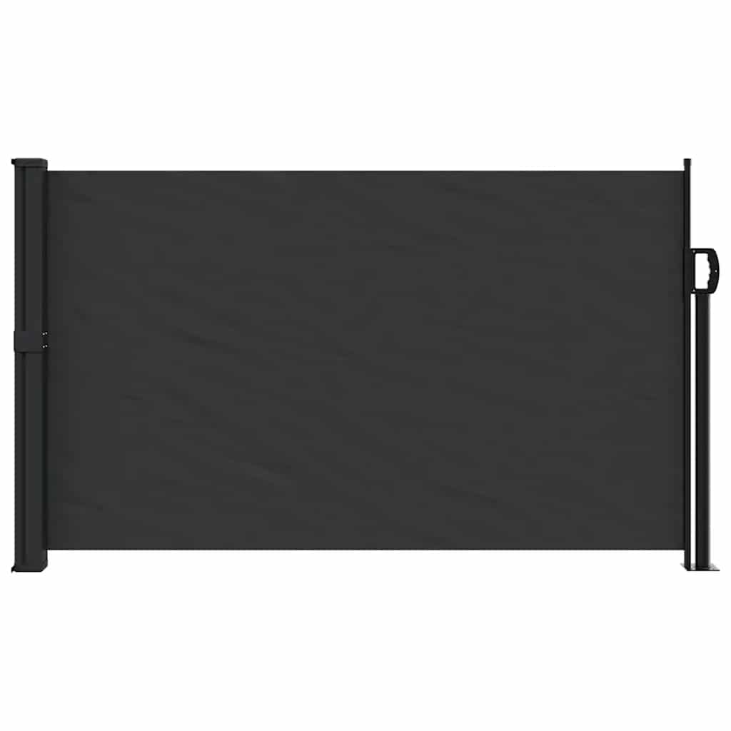 Toldo lateral retrátil 117x300 cm preto