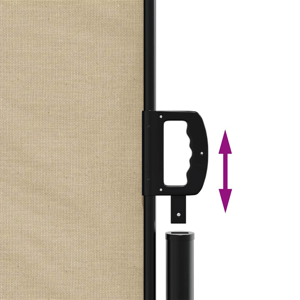 Toldo lateral retrátil 117x300 cm bege