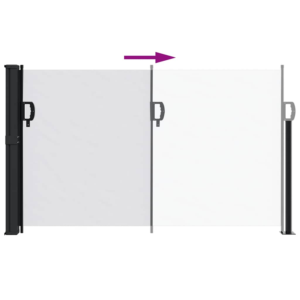Toldo lateral retrátil 117x300 cm branco