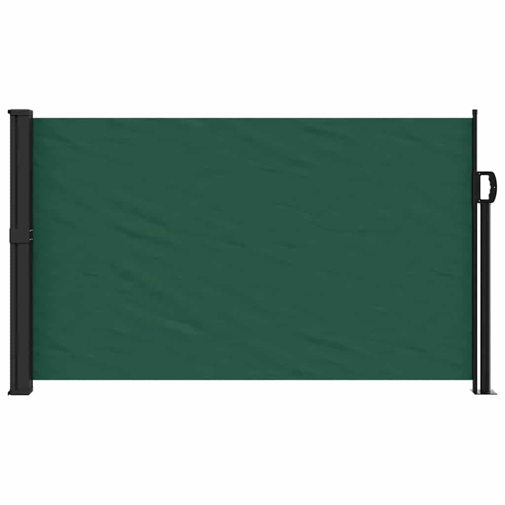 Toldo lateral retrátil 117x300 cm verde-escuro
