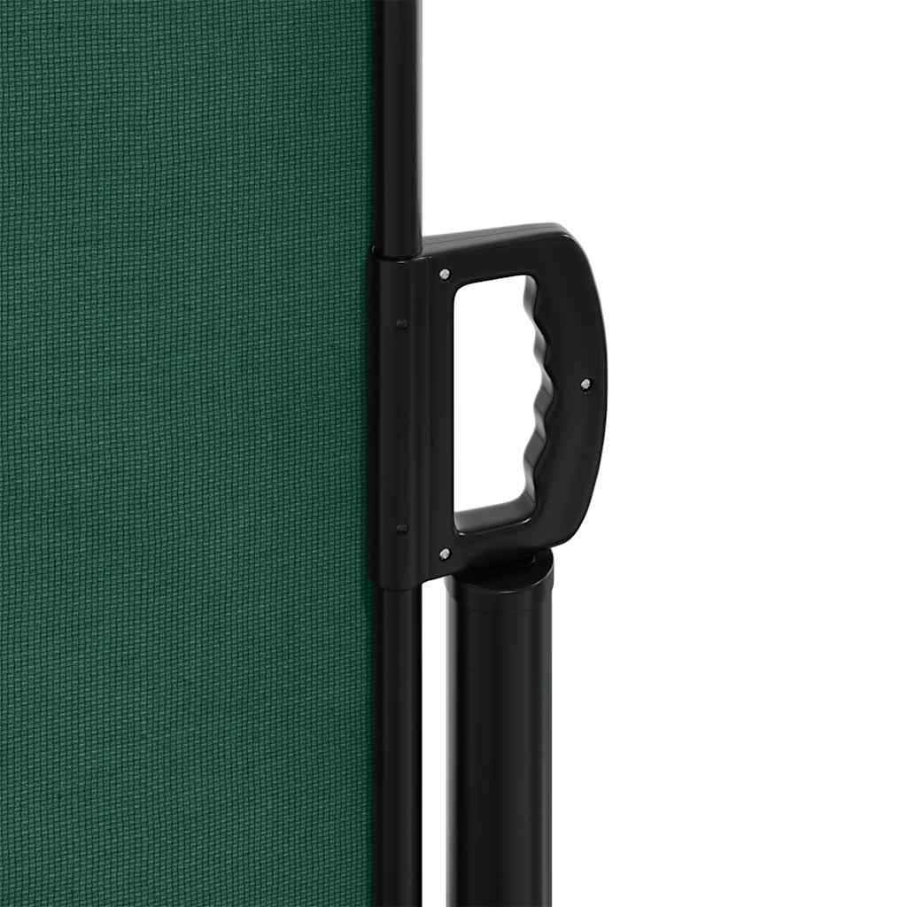 Toldo lateral retrátil 117x300 cm verde-escuro