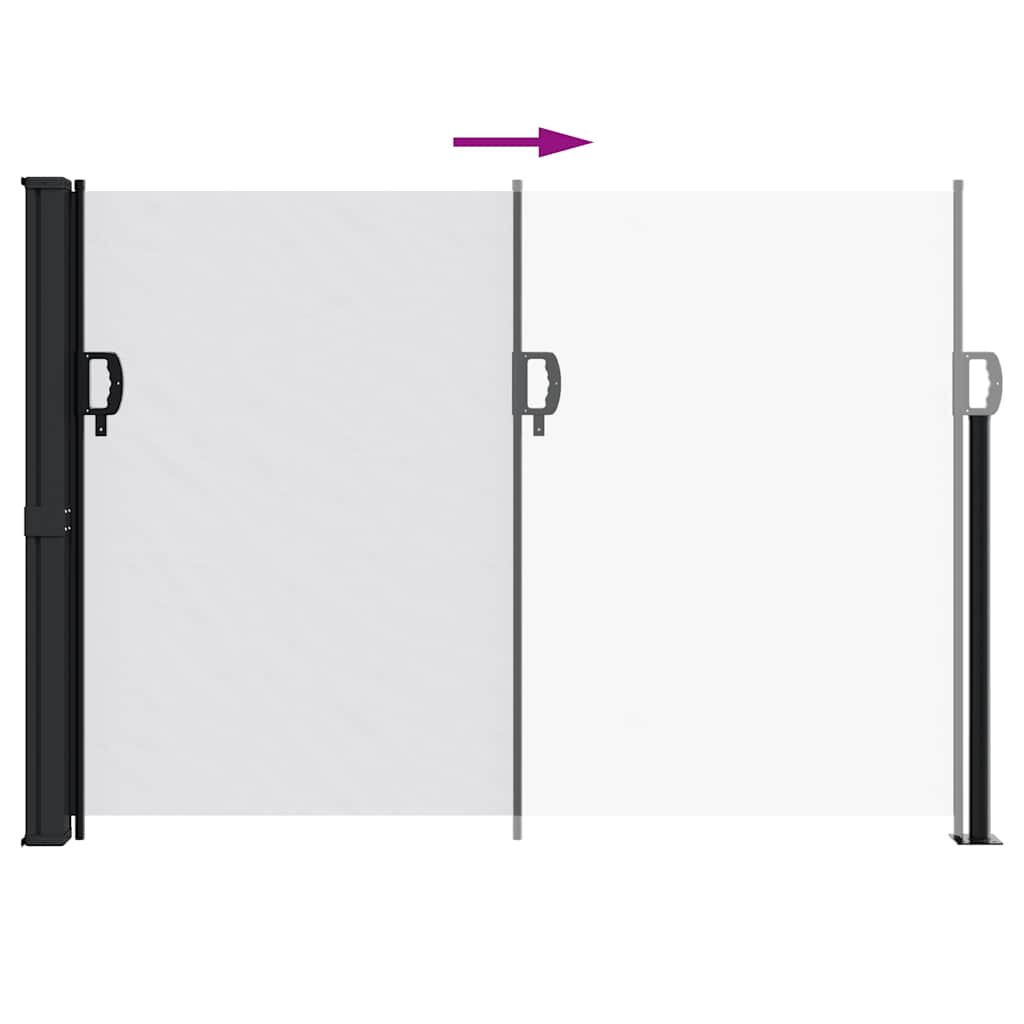 Toldo lateral retrátil 140x300 cm branco