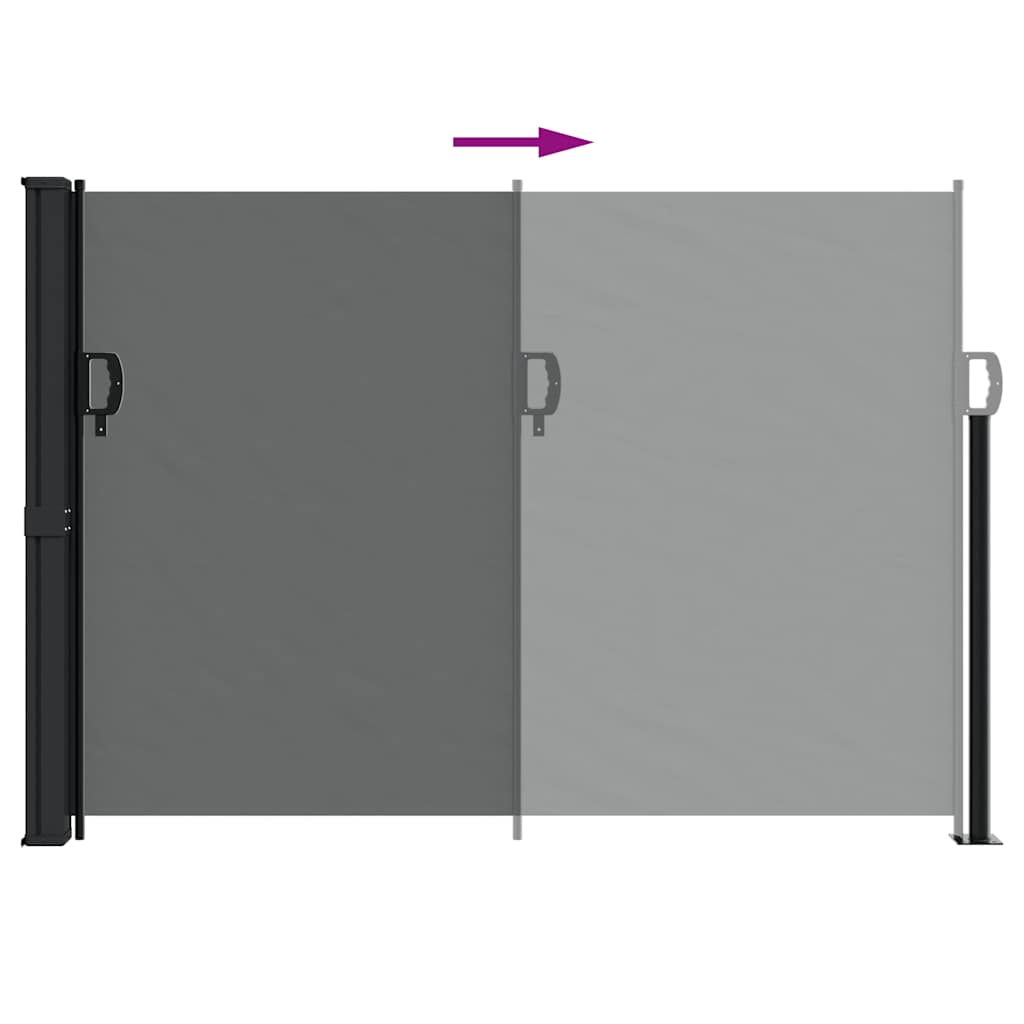 Toldo lateral retrátil 140x300 cm antracite