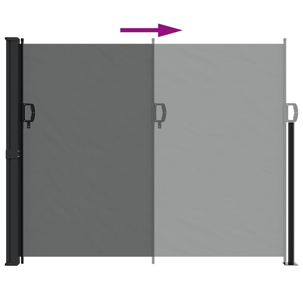 Toldo lateral retrátil 160x300 cm antracite