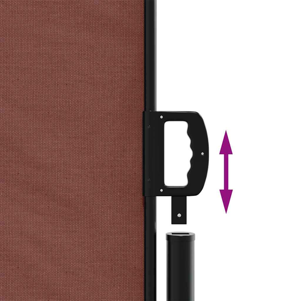 Toldo lateral retrátil 180x300 cm castanho