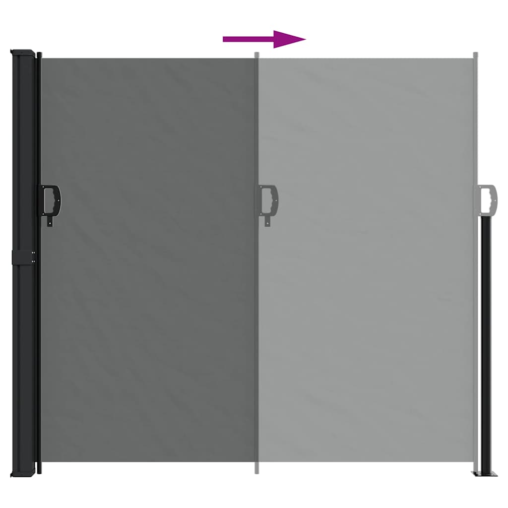 Toldo lateral retrátil 180x300 cm antracite