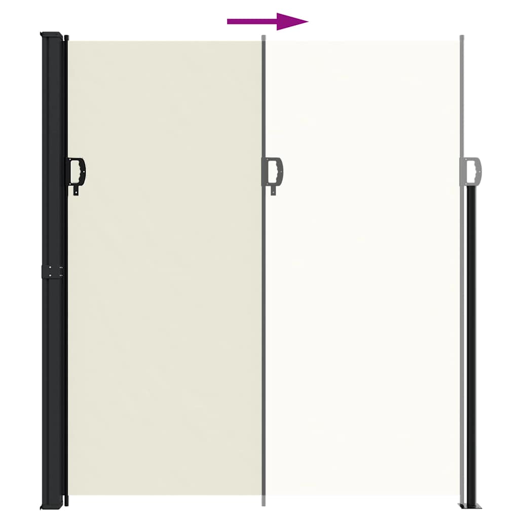 Toldo lateral retrátil 220x300 cm cor creme
