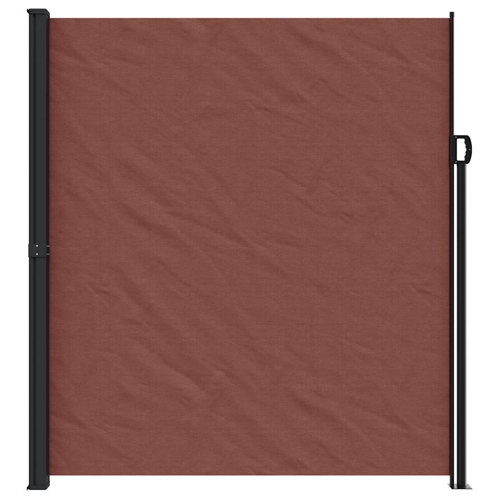Toldo lateral retrátil 220x300 cm castanho