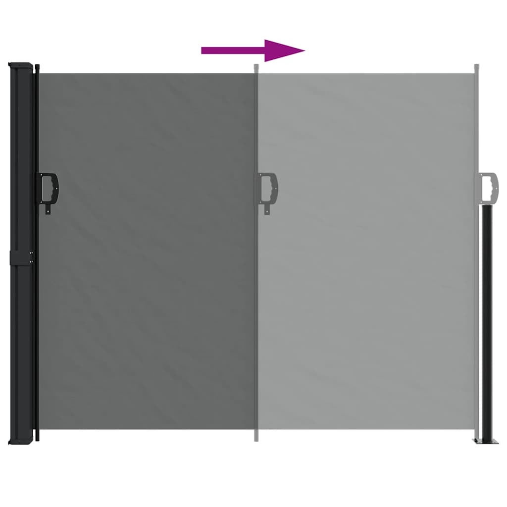 Toldo lateral retrátil 160x500 cm antracite