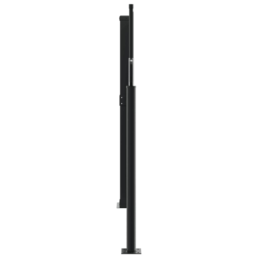 Toldo lateral retrátil 140x600 cm castanho