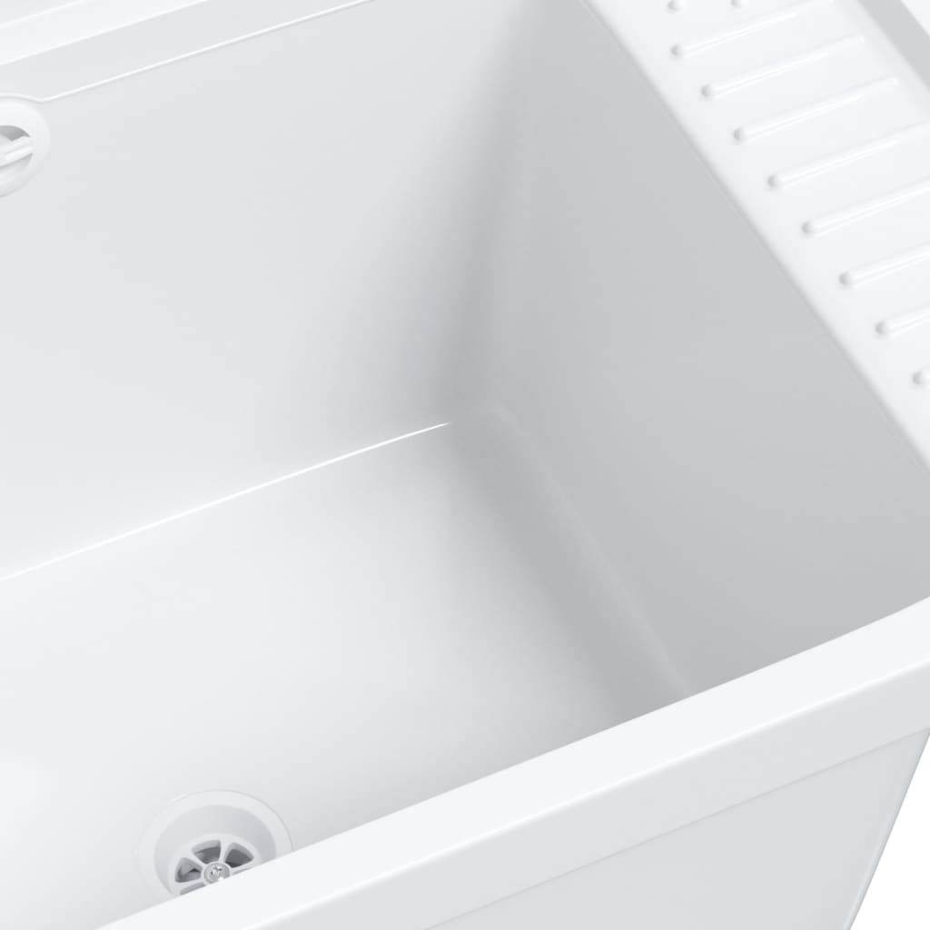 Lavatório de parede 50x35x24 cm resina branco