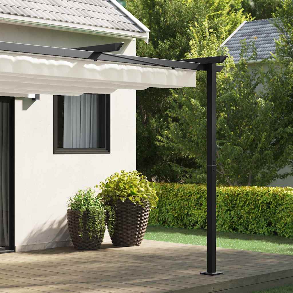 Gazebo Montado na Parede Creme Aço