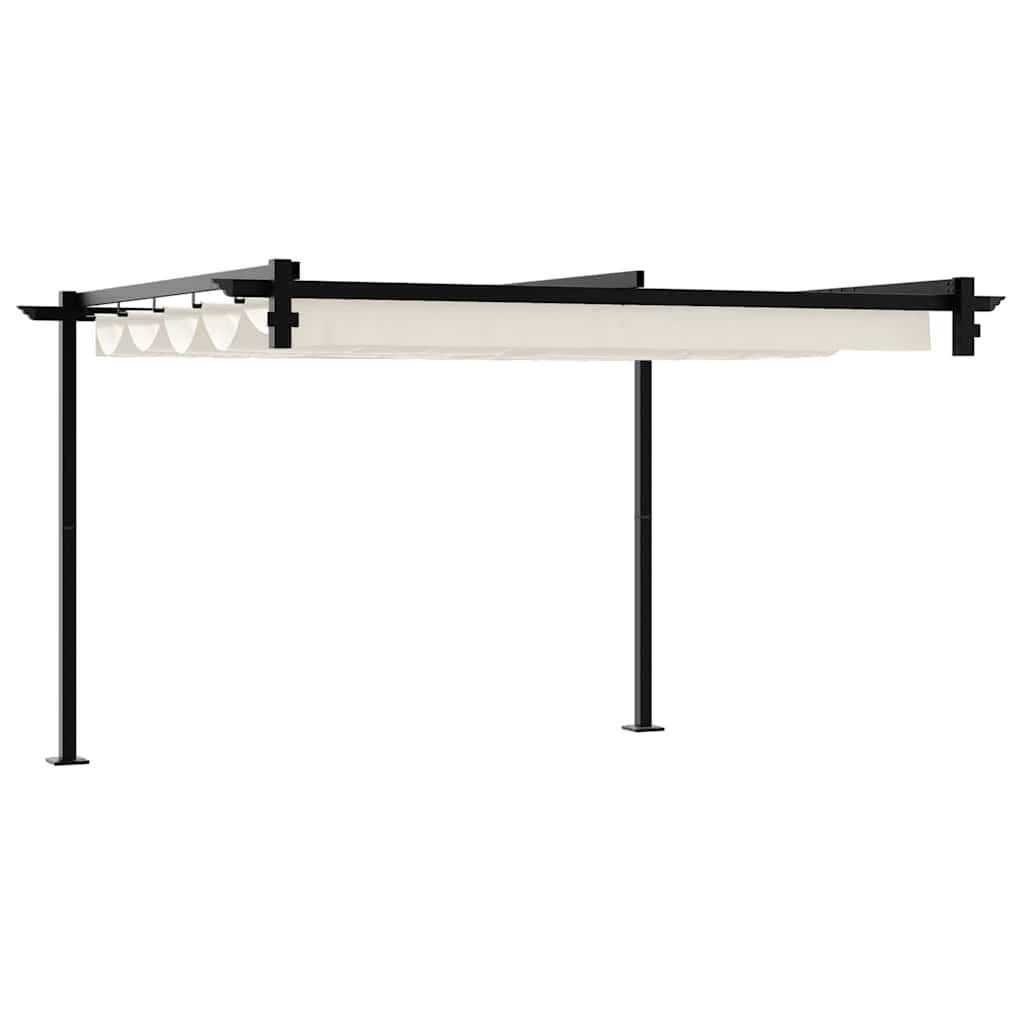 Gazebo Montado na Parede Creme Aço