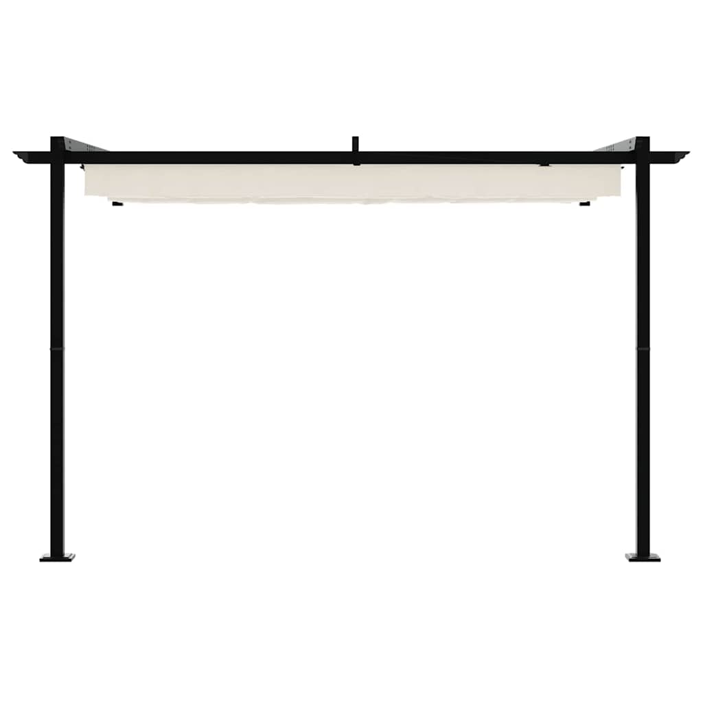 Gazebo Montado na Parede Creme Aço