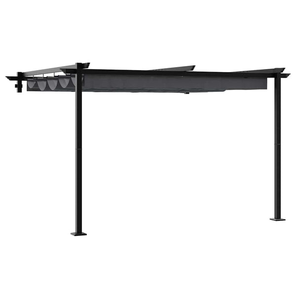 Gazebo Montado na Parede Antracite Aço