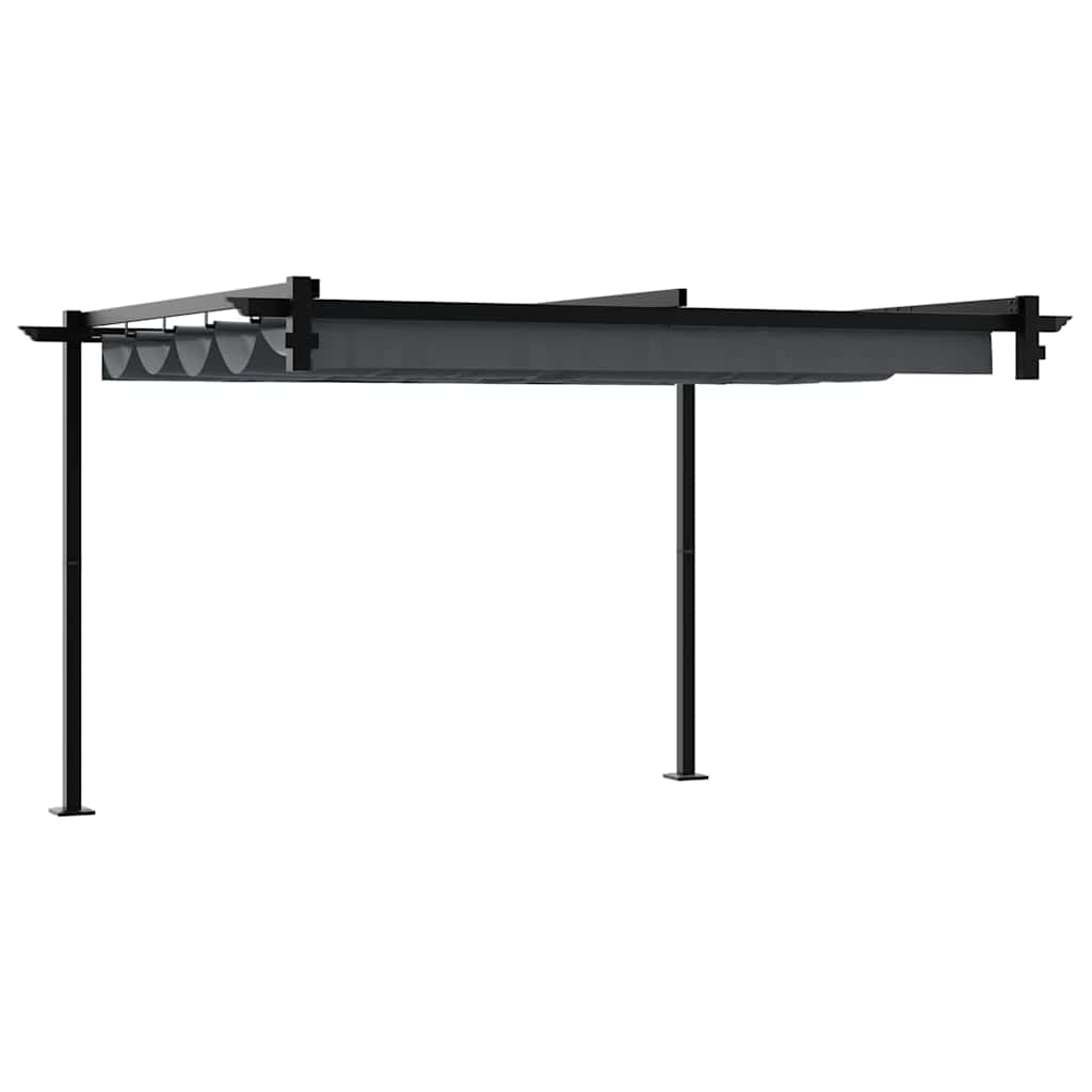 Gazebo Montado na Parede Antracite Aço
