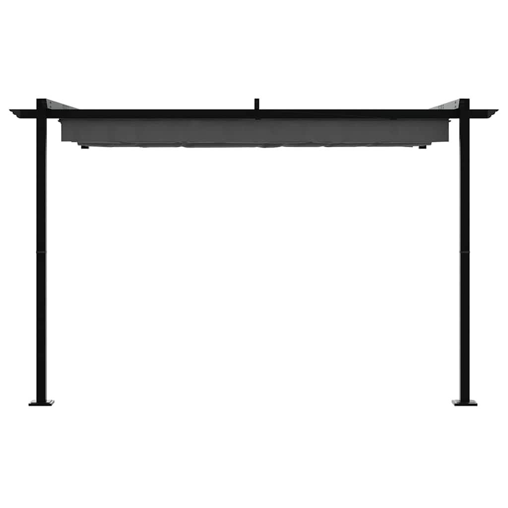 Gazebo Montado na Parede Antracite Aço