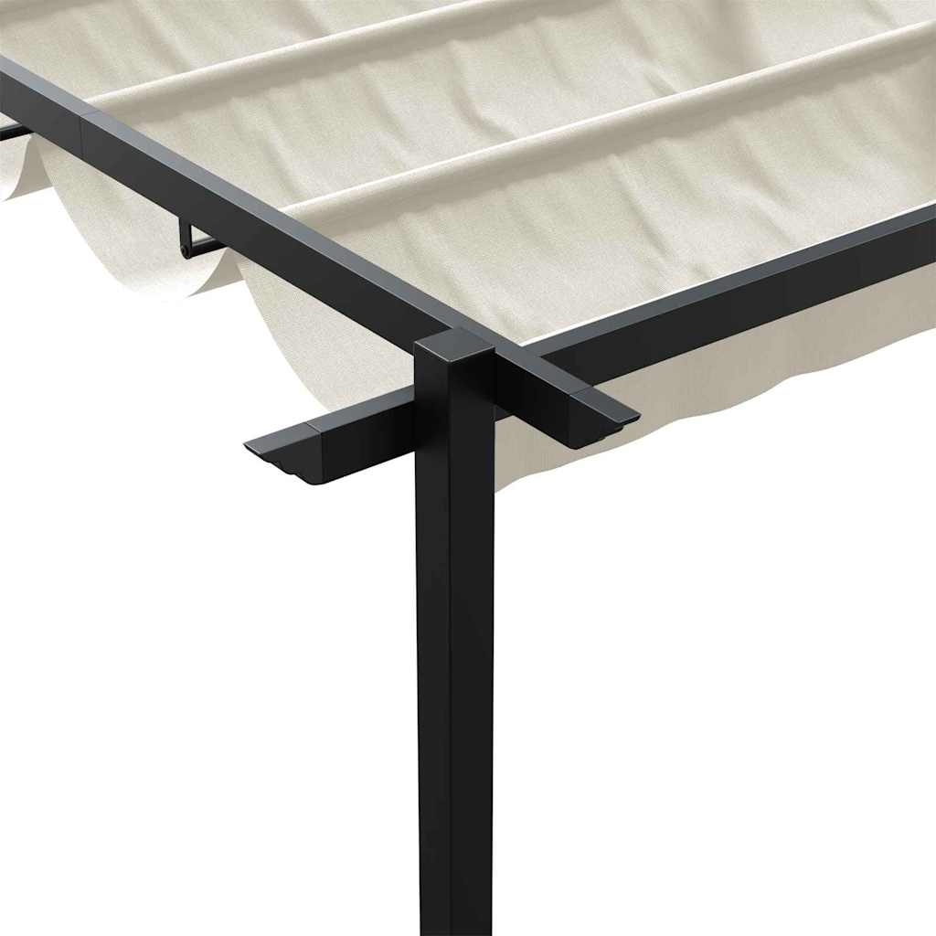Gazebo Montado na Parede Creme Aço