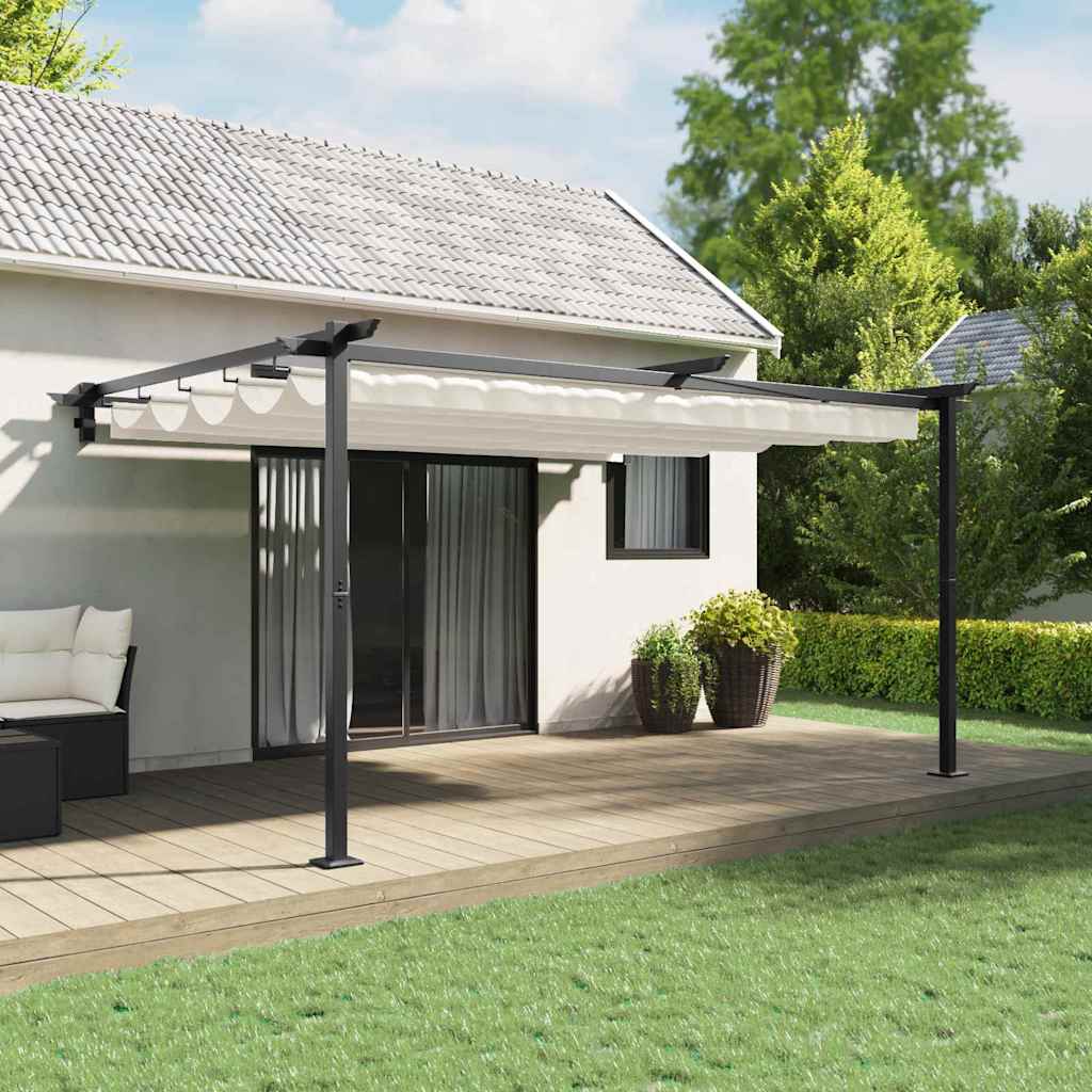 Gazebo Montado na Parede Creme Aço
