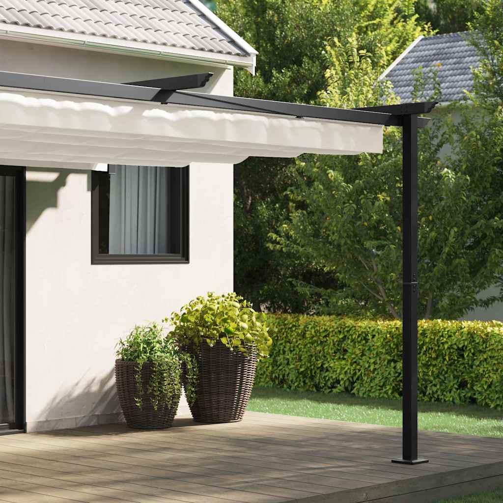 Gazebo Montado na Parede Creme Aço