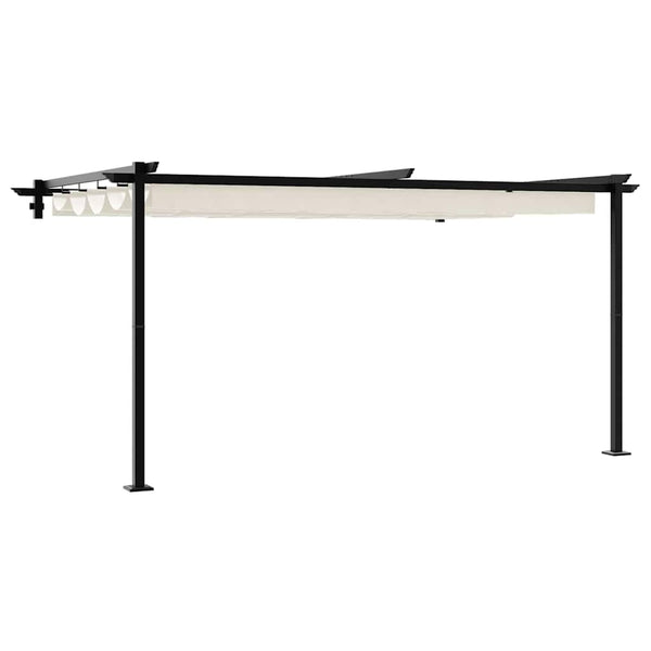 Gazebo Montado na Parede Creme Aço