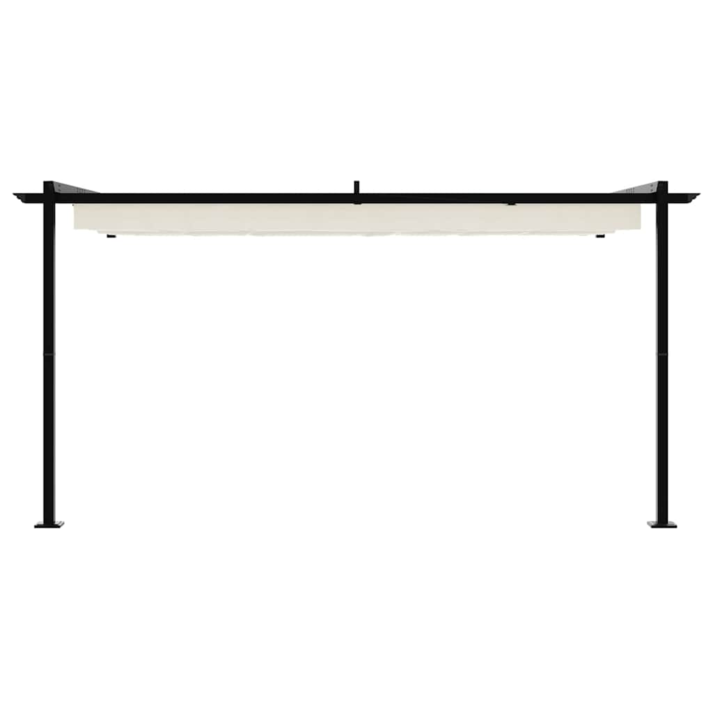 Gazebo Montado na Parede Creme Aço