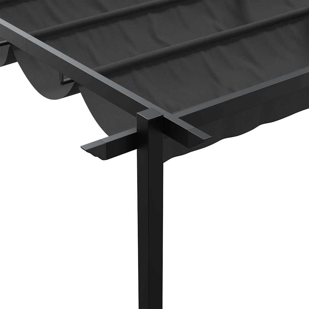Gazebo Montado na Parede Antracite Aço
