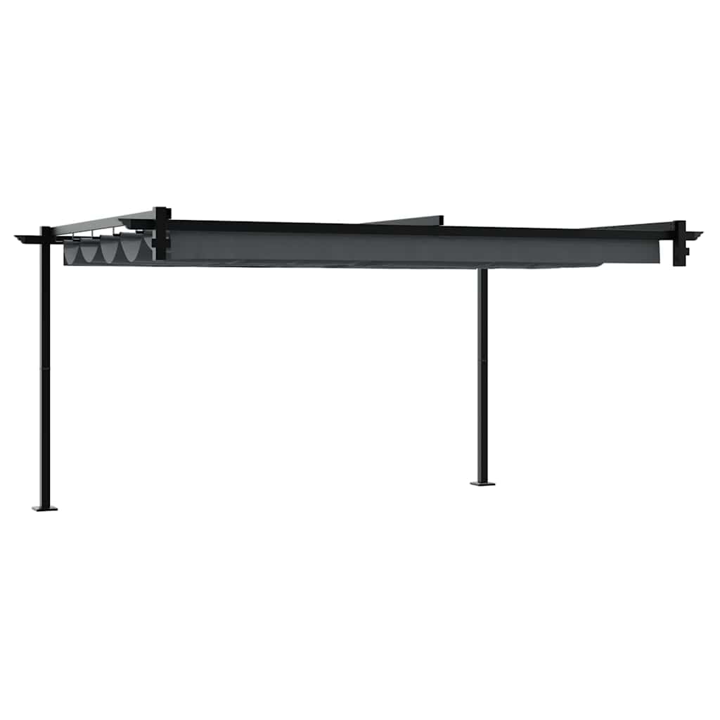 Gazebo Montado na Parede Antracite Aço