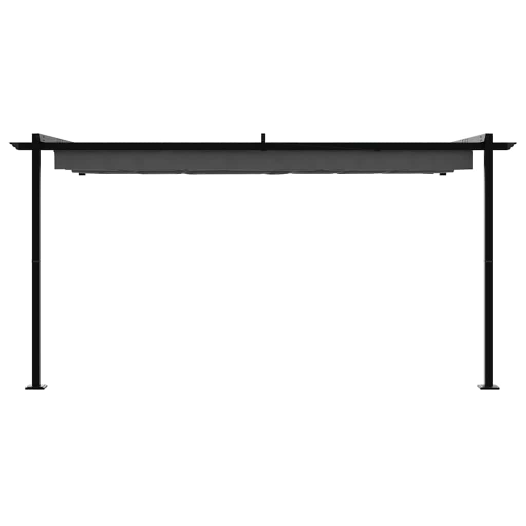 Gazebo Montado na Parede Antracite Aço