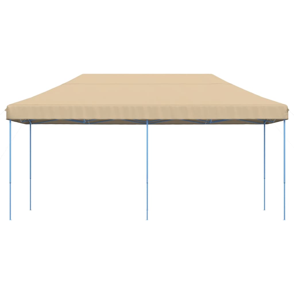 Tenda para festas pop-up dobrável 580x292x315 cm bege