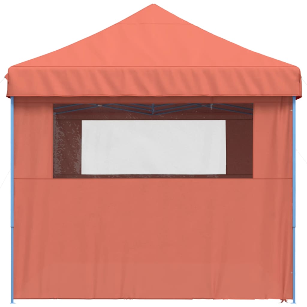Tenda p/ festas pop-up dobrável 4 paredes laterais terracotta